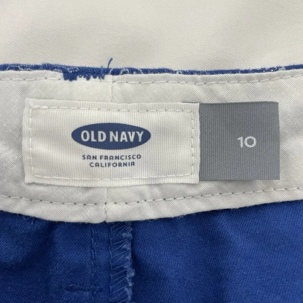 Old Navy Short Shorts Blue Cotton Shorts Sea Urchin Women's Size 10